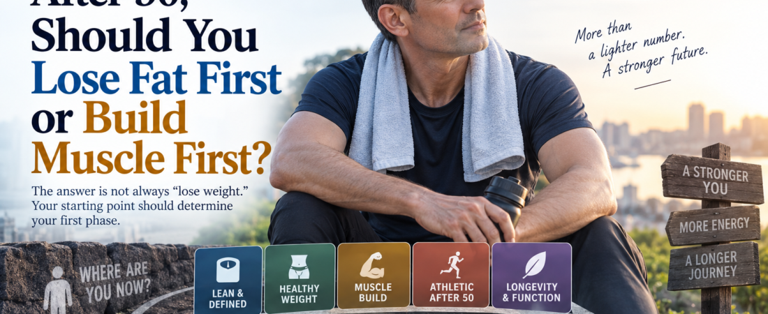 After 50, Should You Lose Fat First or Build Muscle First?