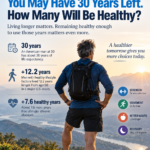 Middle-aged man overlooking a mountain landscape at sunrise, representing healthy aging, strength, longevity, and making the most of the decades after 50.